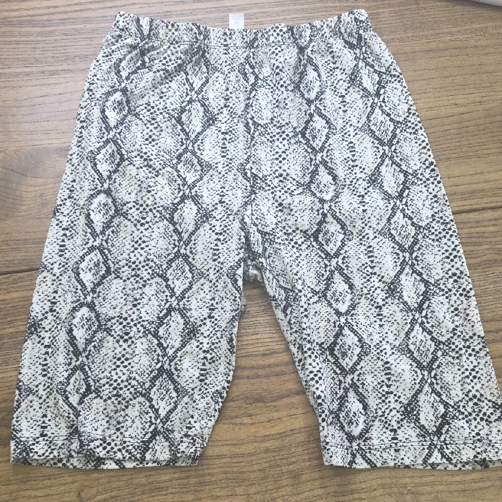 Snakeskin Print Shorts